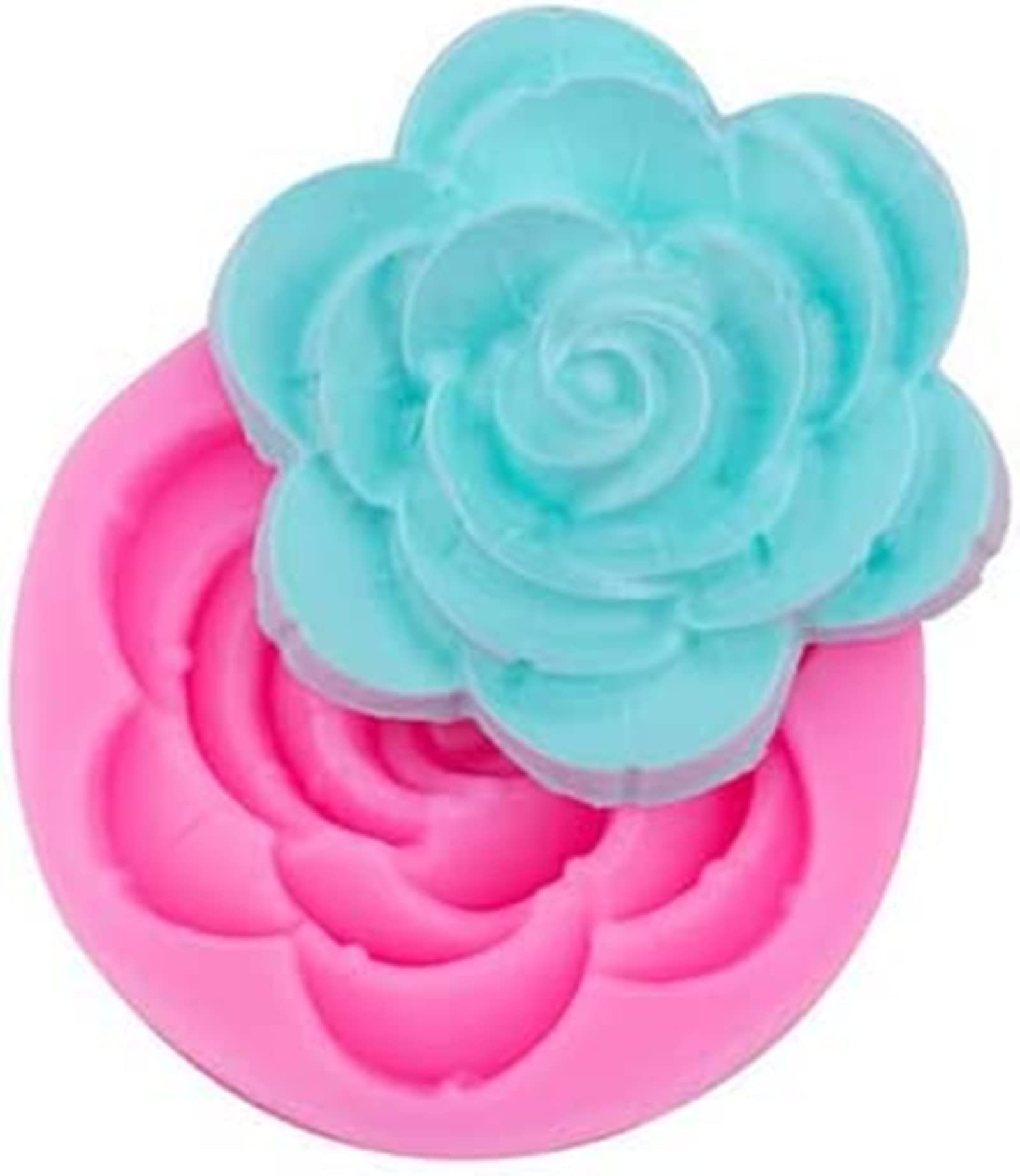 DD-life 9 Pcs Flowers Fondant Molds Silicone for Cupcake Dessert
