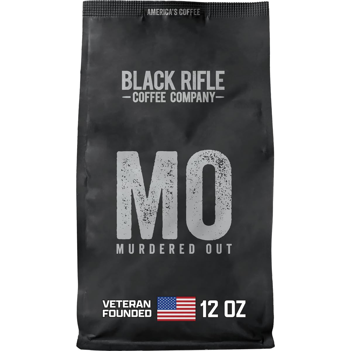 Black Rifle Coffee Company Murdered Out, Extra Dark Roast Ground Coffee, 12 OZ Bag
