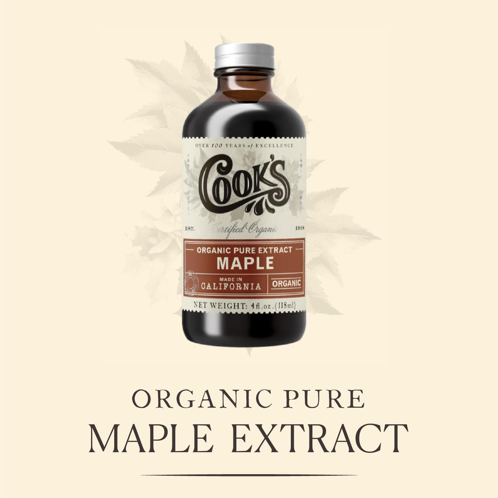 Cook's Organic Maple Extract for Baking & Syrup, Vermont Maple, 128 oz