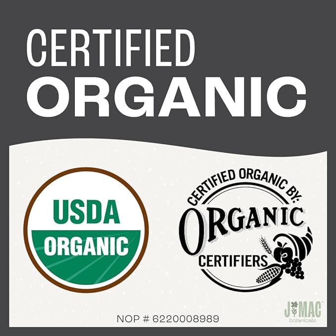 J Mac Botanicals, Organic Rubbed Sage (4 oz), Certified USDA Organic, Dried Rubbed Sage Leaf. Culinary Grade-excellent for sausage making, fresh Albanian harvest