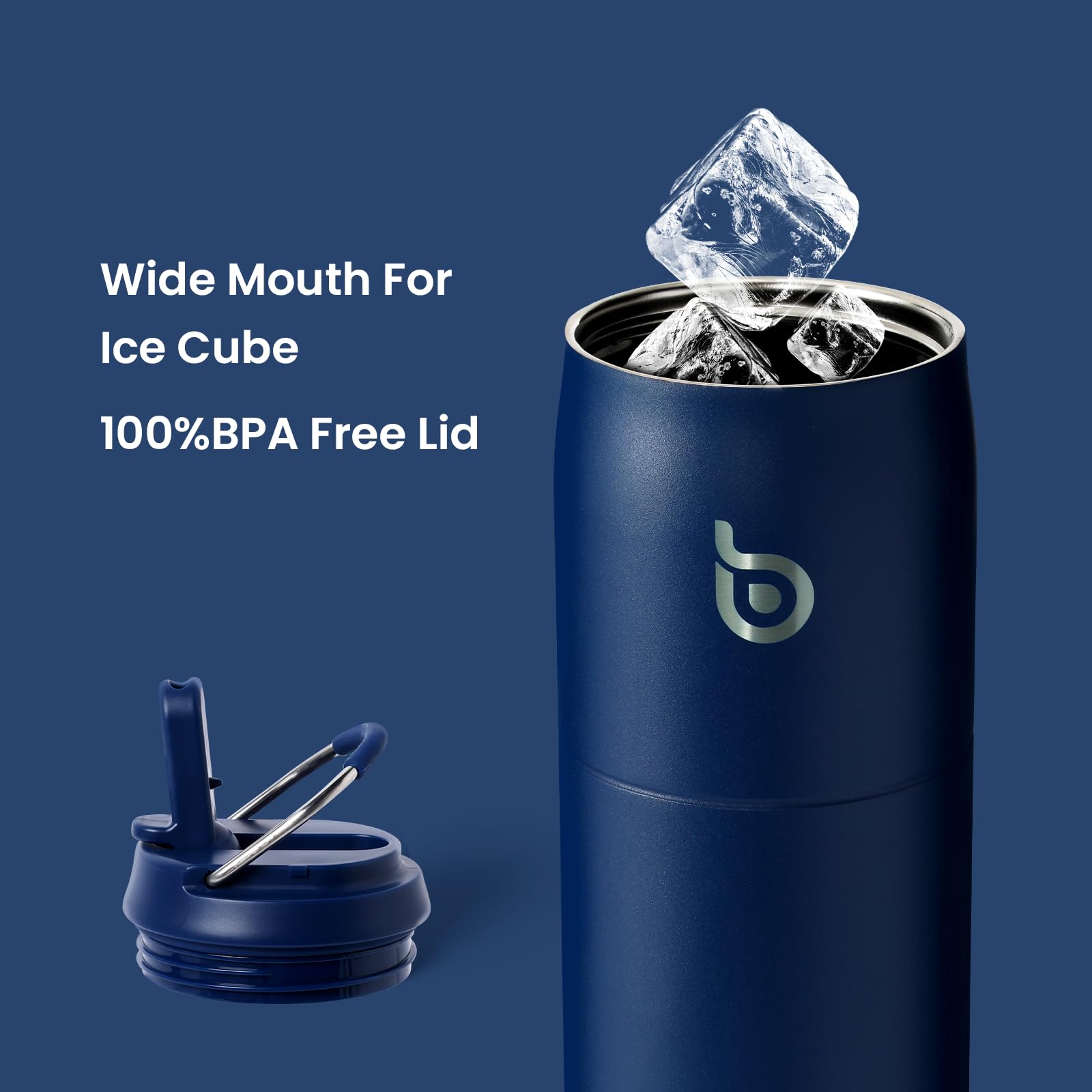 BOTTLE BOTTLE Stainless Steel Water Bottle 32 oz indigo blue