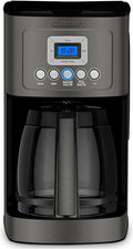 Cuisinart 14-Cup Coffee Maker, Programmable PerfecTemp Glass Carafe Coffee Machine with 1-4 Cup Setting, Brew Strength Control and Brew Pause, Stainless Steel, DCC-3200BKSNAS, Black