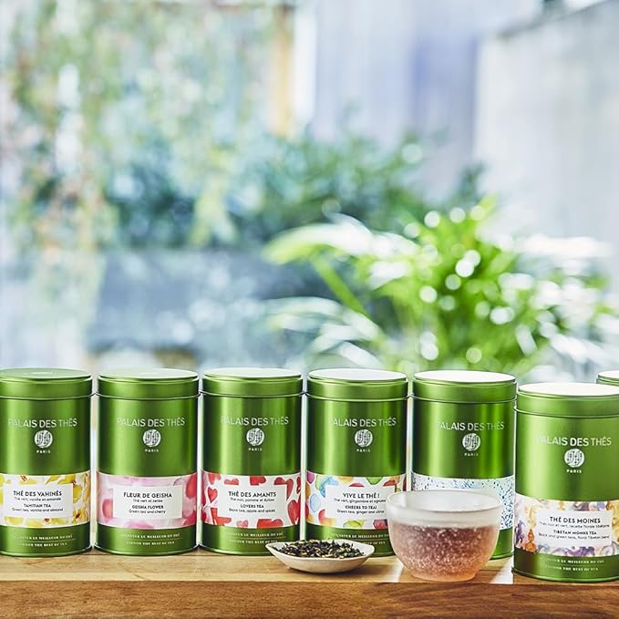 Palais des Thés - Hammam Tea - Green Tea, Rose & Red Berries - 3.5oz Loose Leaf Metal Gift Tin, Serves 20-25 Cups
