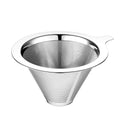 ANNMEXX Upgraded Pour Over Coffee Filter, Coffee Dripper, Paperless Mess Stainless Steel Coffee Filter, Maker One to Two Cup Coffee, Easy to Use and Clean (1-2Cups)