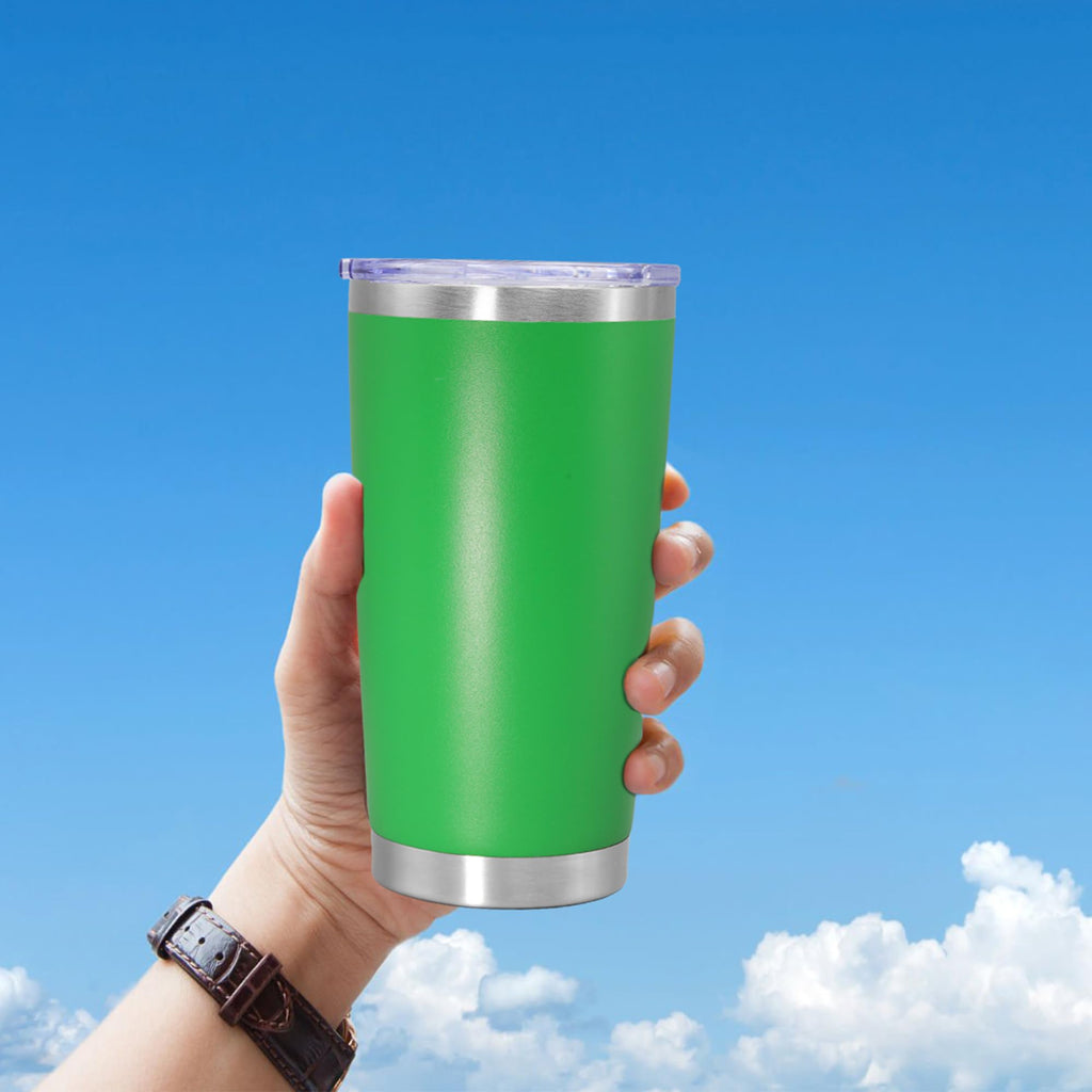 20oz Tumbler Insulated Coffee Tumblers with Lid Stainless Steel Green 4P