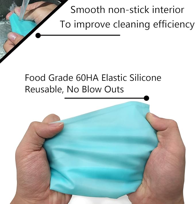 Piping Bags and Tips Set, Reusable Piping Bags, Frosting Piping Kit for Baking with Pastry Bags and Tips, Standard Converters, Silicone Rings, Cake Decorating Tools Supplies for Cookie Icing, Cupcake