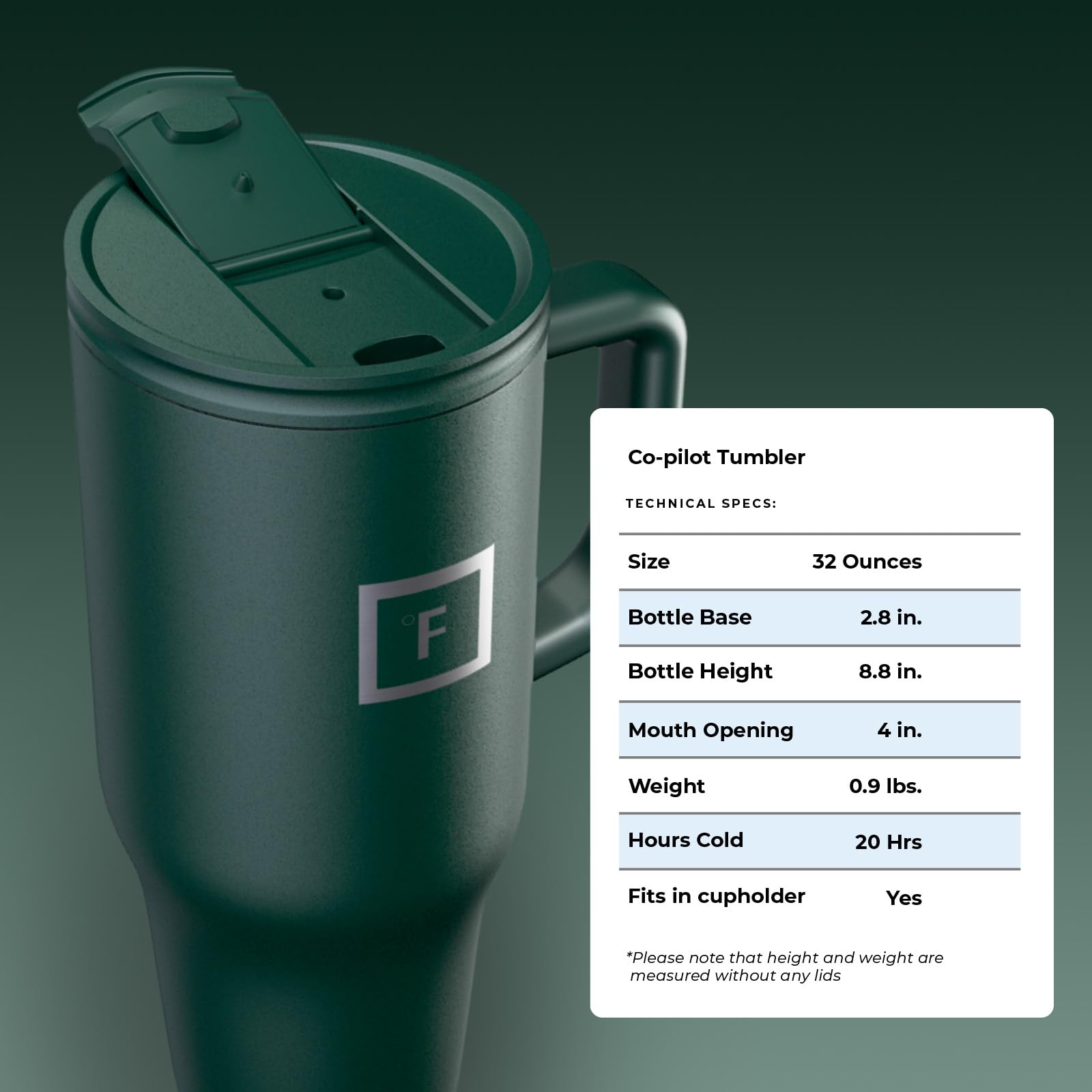 IRON °FLASK 32 oz Co-Pilot Insulated Travel Mug