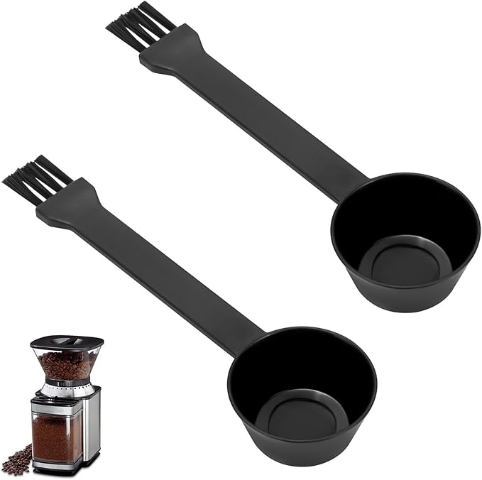 Coffee Spoon With Espresso Grinder Brush 2 in 1 Brush for Cuisinart DBM-8P1