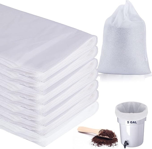 100 Pack Cold Brew Coffee Filters, 20" x 20", Fits 5 Gallon Brewers