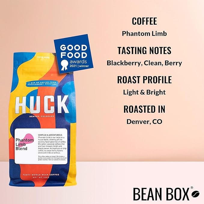 Bean Box Sampler - Roasted by Huckleberry Roasters, 3-Pack, Whole Bean, Gourmet Coffee