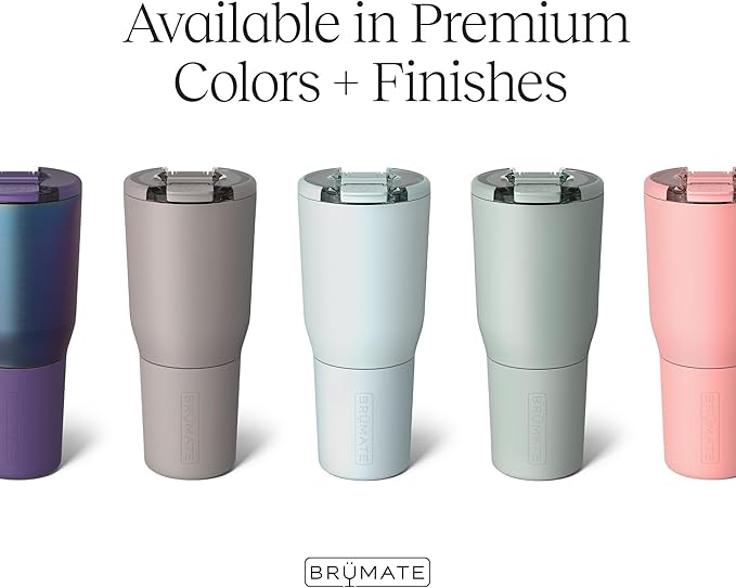 BrüMate Nav 35oz 100% Leak Proof Insulated Travel Tumbler with Magnetic BevLock™ Lid - Double Wall Cup-Holder Friendly Stainless Steel Mug (Nightfall Blue)