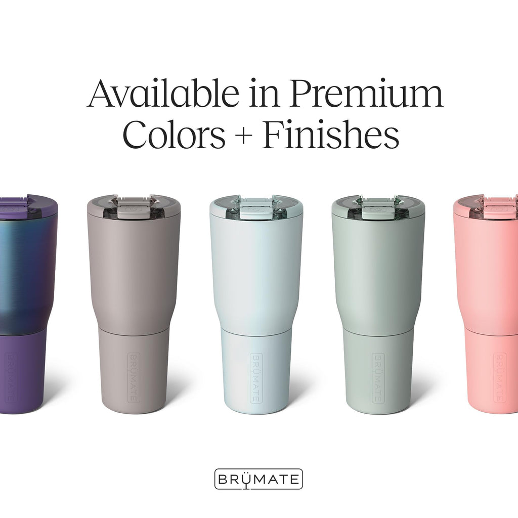 BrüMate Nav 35oz 100% Leak Proof Insulated Travel Tumbler with Magnetic BevLock™ Lid - Double Wall Cup-Holder Friendly Stainless Steel Mug (Mocha)