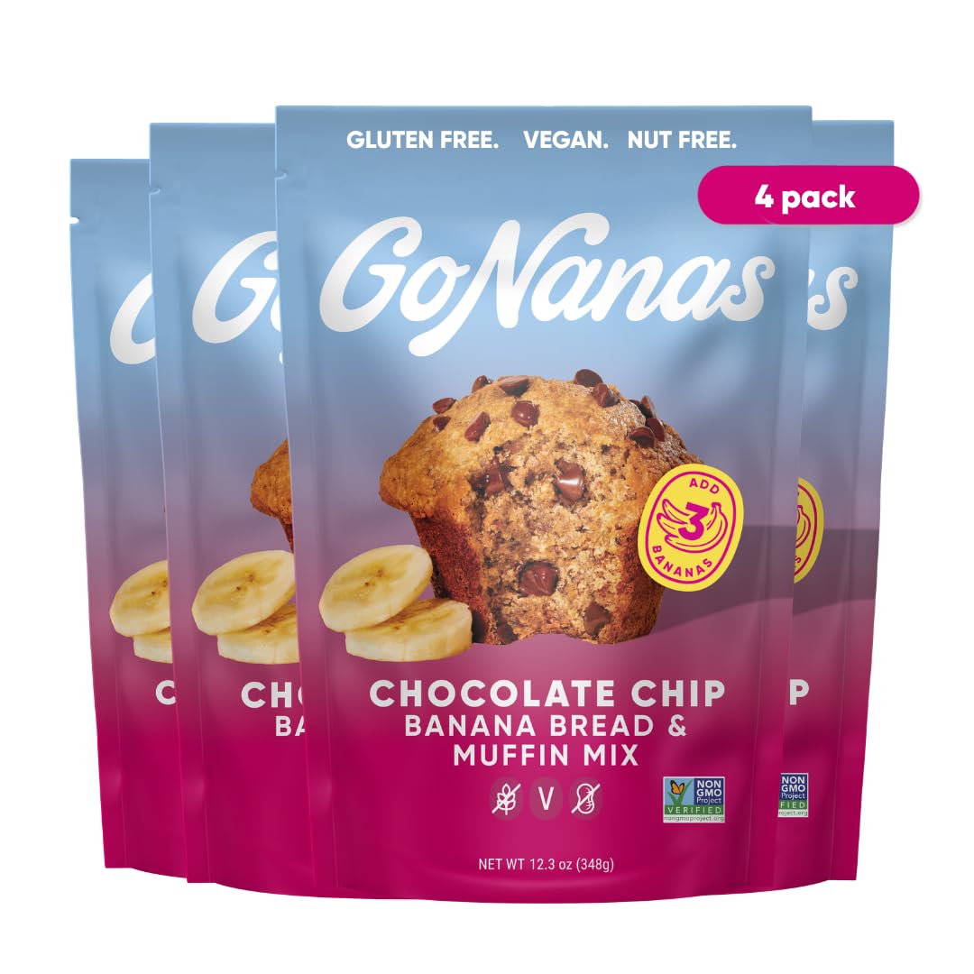 GoNanas Salted Caramel Banana Bread & Muffin Mix, Gluten Free Vegan, 1 Pack
