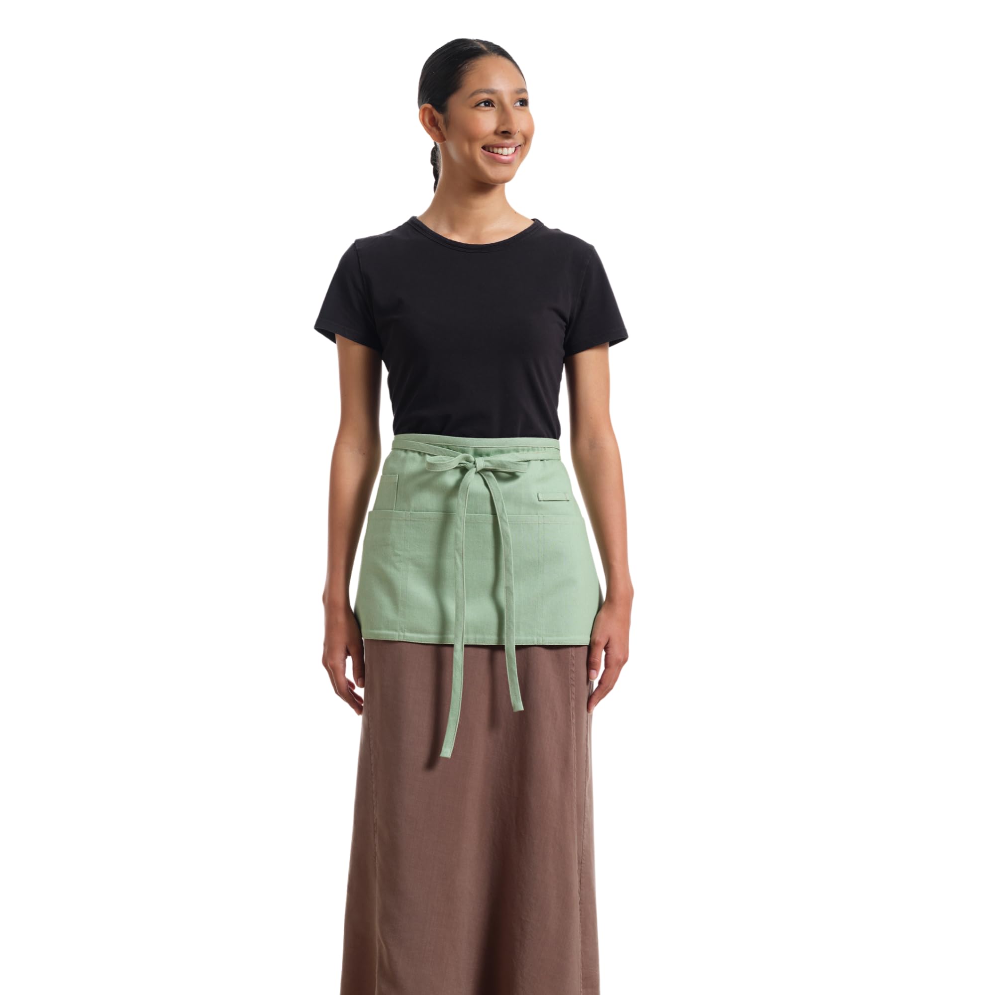 MEEMA Chef Waist Aprons for Women with Pockets, Adjustable Cooking Aprons