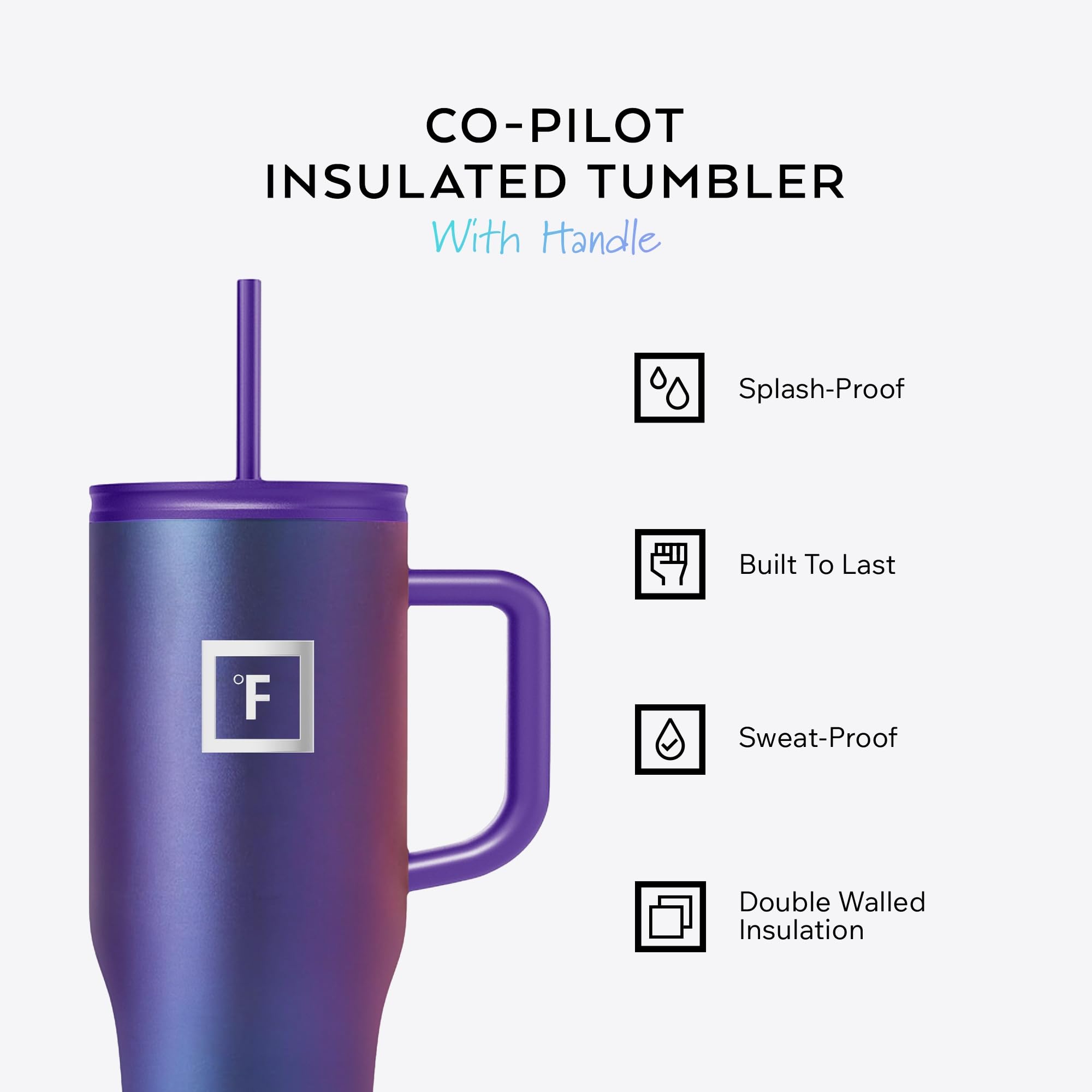 IRON °FLASK 32 oz Co-Pilot Insulated Travel Mug