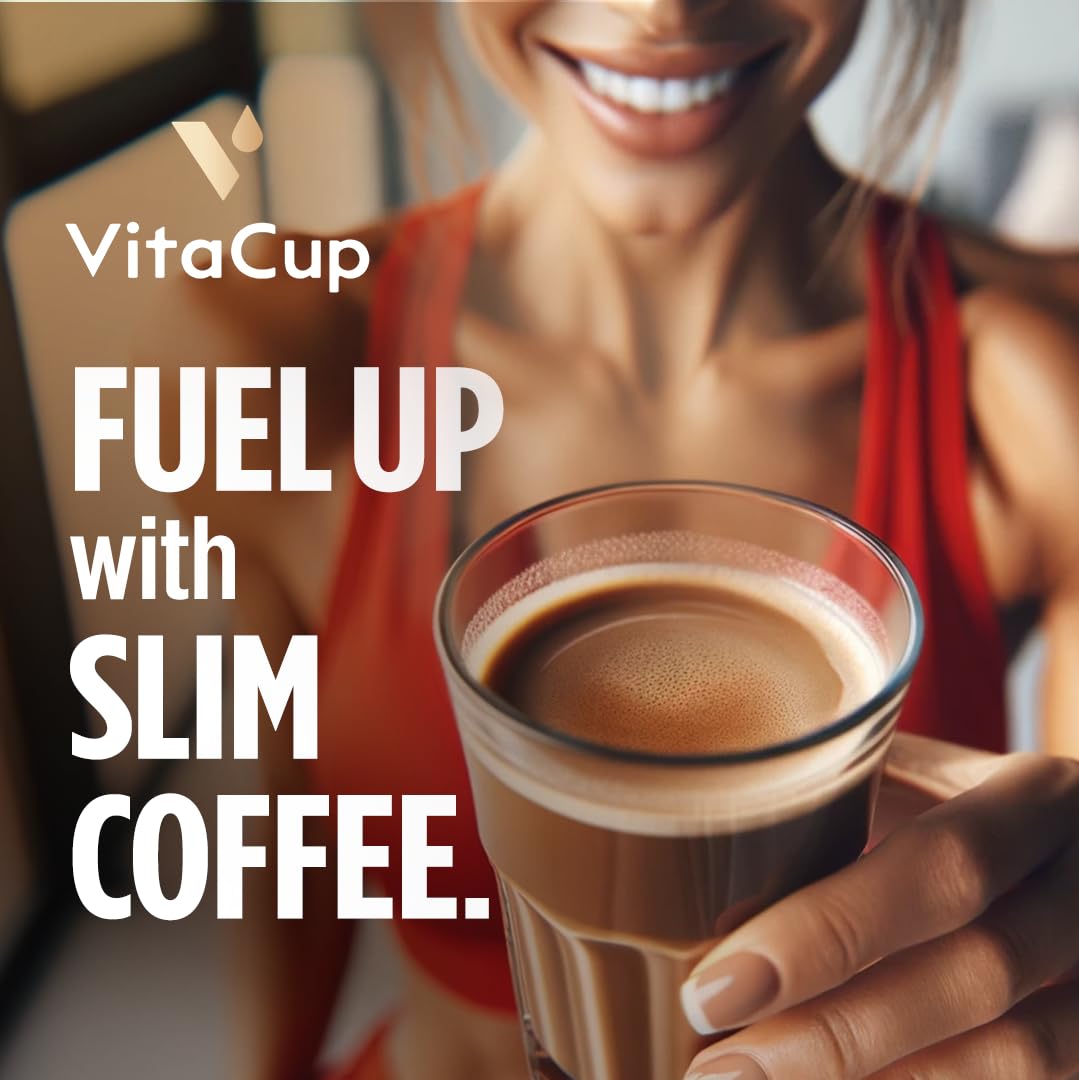 VitaCup Slim Medium Dark Roast Ground Coffee 22oz, 2 bags