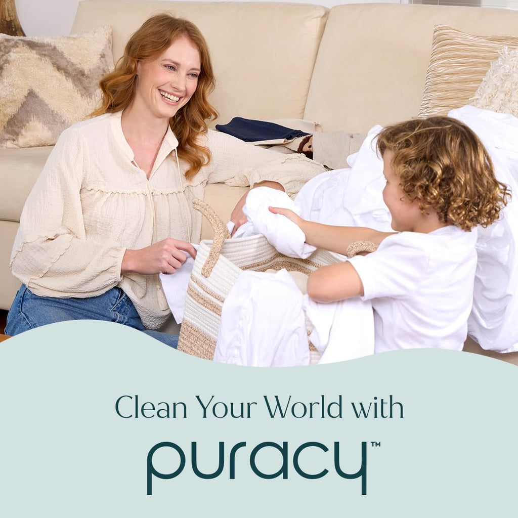Puracy Dishwasher Pods, Natural Dishwasher Detergent, Free & Clear Dish tabs - Enzyme-Powered, Spot & Residue Free - TikTok Trend Items, Must Haves from TikTok Made Me Buy It (Free & Clear, 18 Count)