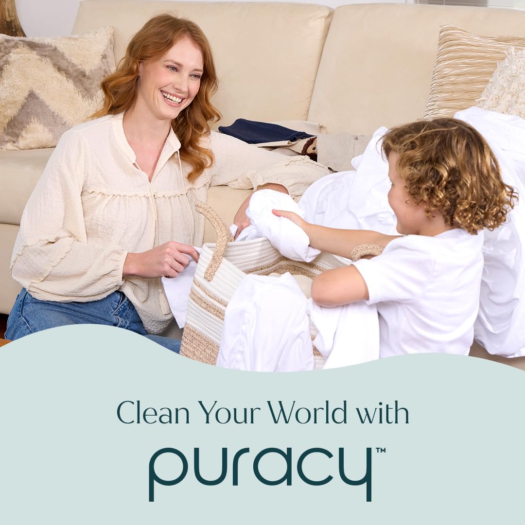 Puracy Dishwasher Pods, Natural Dishwasher Detergent, Free & Clear Dish tabs - Enzyme-Powered, Spot & Residue Free - TikTok Trend Items, Must Haves from TikTok Made Me Buy It (Free & Clear, 18 Count)