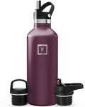 IRON °FLASK 32 oz Narrow Mouth Water Bottle with 3 Lids