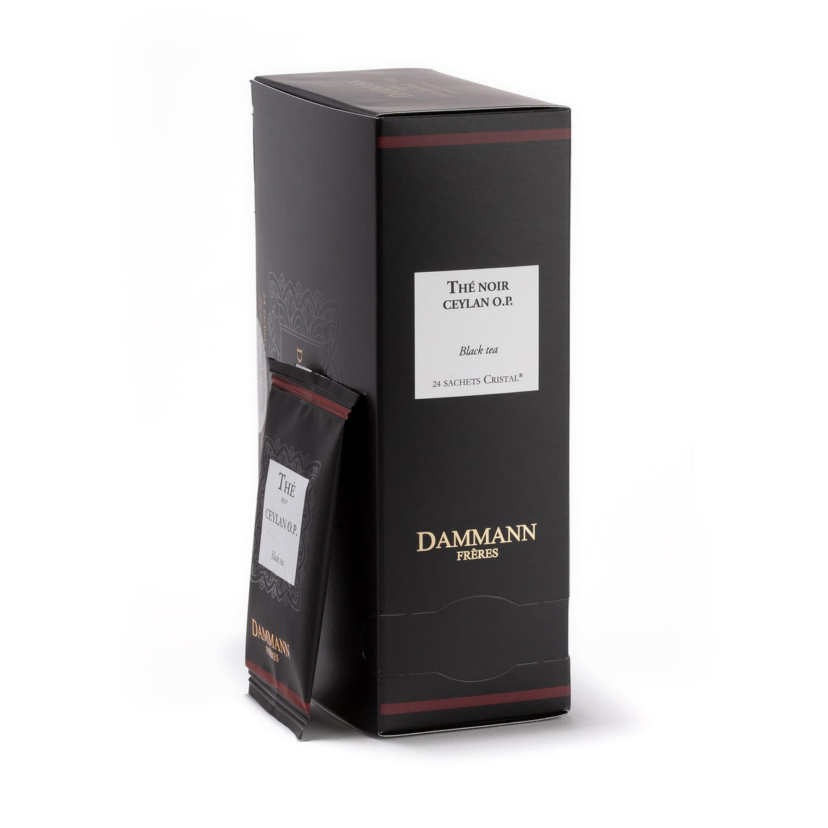 Dammann Freres Satchets, Chai Tea Bags, Premium Gourmet French Black Tea, Blend Ginger, Cinnamon, Cardamom Flavors, Individually Wrapped, 24 Count (Single Pack)