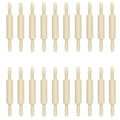 Miokun 20 Pack Wood Small Rolling Pin for Kids, 7.9 Inch Kids Rolling Pin for Home Kitchen