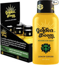 Blaze n Chill Golden Boom Mushroom Shot – Focus & Endurance Drink with Lion's Mane, Cordyceps, B-12 & Ginseng – Natural Mushrooms - Lemon Ginger (2fl oz, 6 Pack)