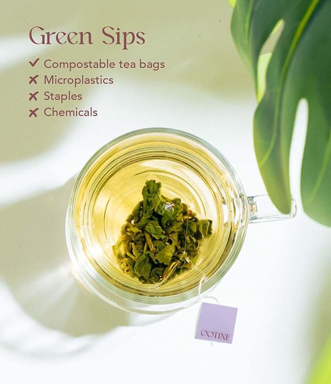 OOTINE, Mellow Amber Taiwan Oolong (12 Pyramid Sachets) | Honey and Dried Fruit Notes, Close to Black Tea & Japanese Wakoucha | Hand-Picked Quality Whole Leaves in Plant-Based Sachets | Caffeine Alternative for Gentle Focus, Supports Gut Health | Multi...