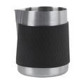 IKAPE Espresso Milk Pitcher, 15.04/450ml Milk Frothing Jug without Handle, Espresso Steaming Pitcher with Sharp Spout for Espresso Barista Tool(silver)