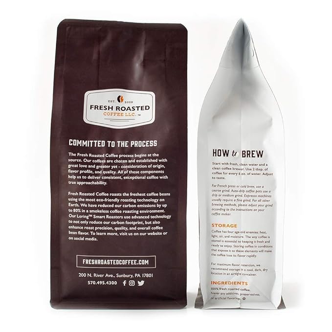 Fresh Roasted Coffee,100% Colombian, 5 lb (80 oz), Medium Roast, Kosher, Ground