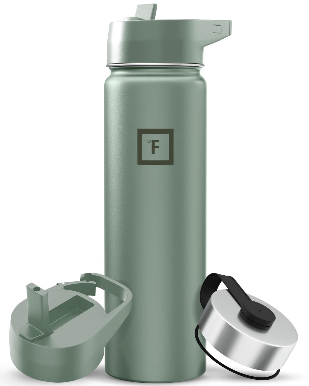 IRON °FLASK 22 oz Wide Mouth Water Bottle with 3 Lids