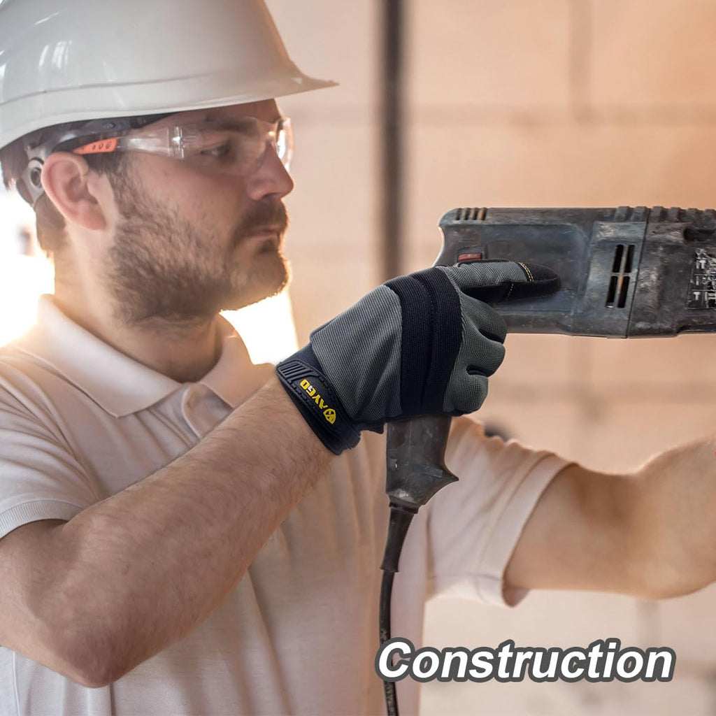 KAYGO Work Gloves Men, Mechanic Utility with Excellent Grip, KG125