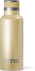 RTIC 16oz Journey Bottle Metal Stainless Steel Vacuum Insulated, BPA Free, Reusable, for Water, Hot and Cold Drinks, Travel, Sports, Camping, Sunlight Glitter