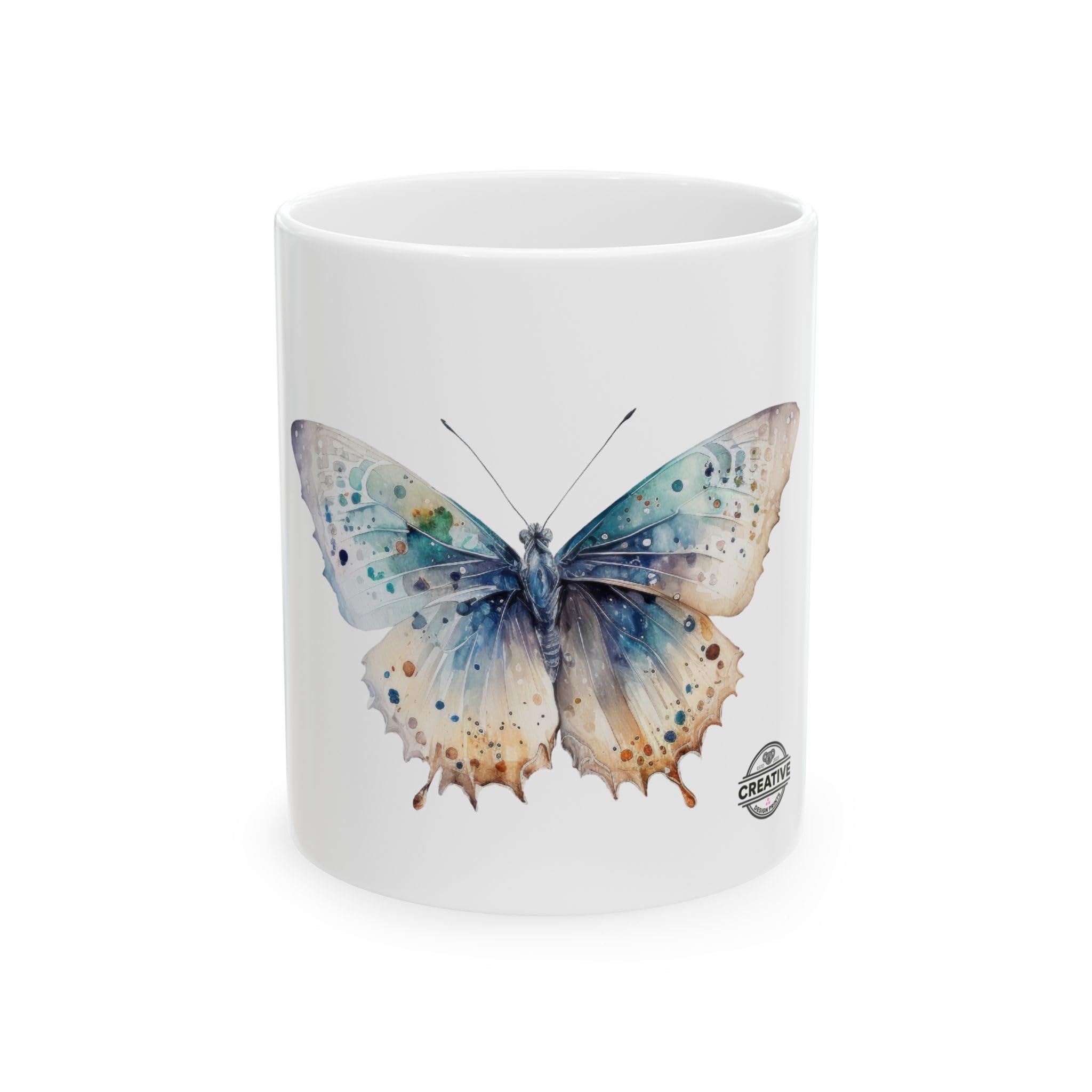 CREATIVE DESIGN PRINTS 11 OZ Novelty Coffee Mugs - Christmas Gift (Butterfly Theme)