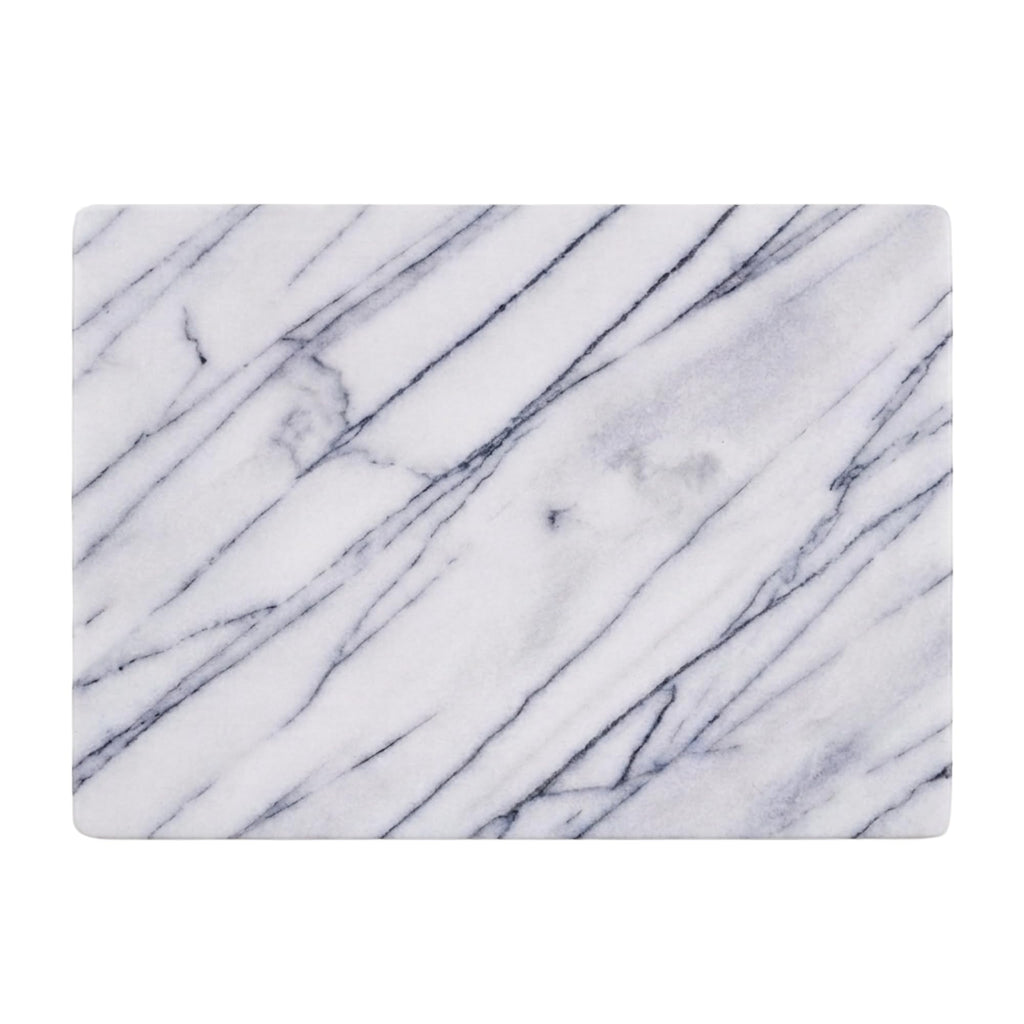 JEmarble Pastry Board 12x16 inch with Non-Slip Rubber Feets for Stability Perfect for Keep the Dough Cool and Chocolate Tempering(Premium Quality) White