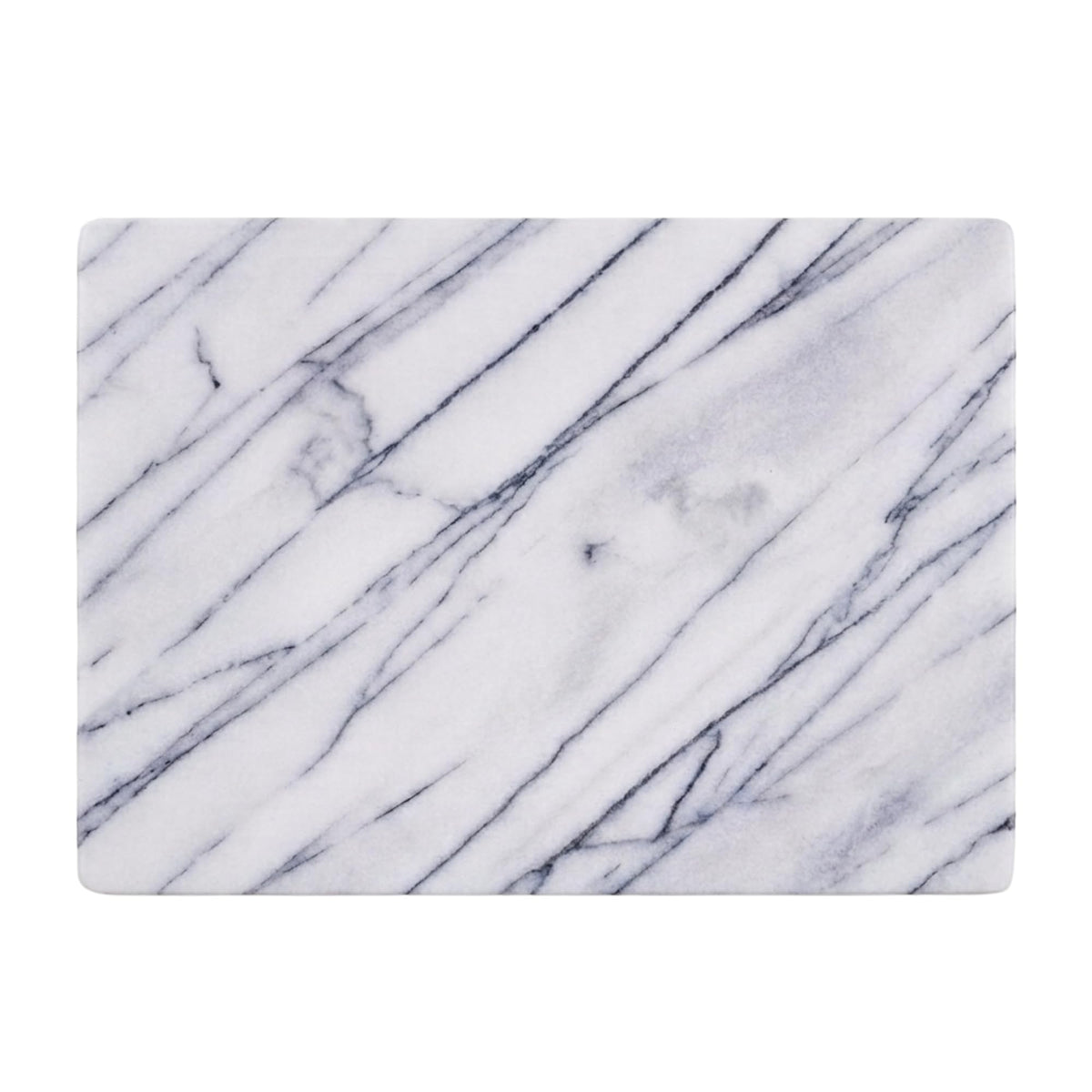 JEmarble Pastry Board 12x16 inch with Non-Slip Rubber Feets for Stability Perfect for Keep the Dough Cool and Chocolate Tempering(Premium Quality) White