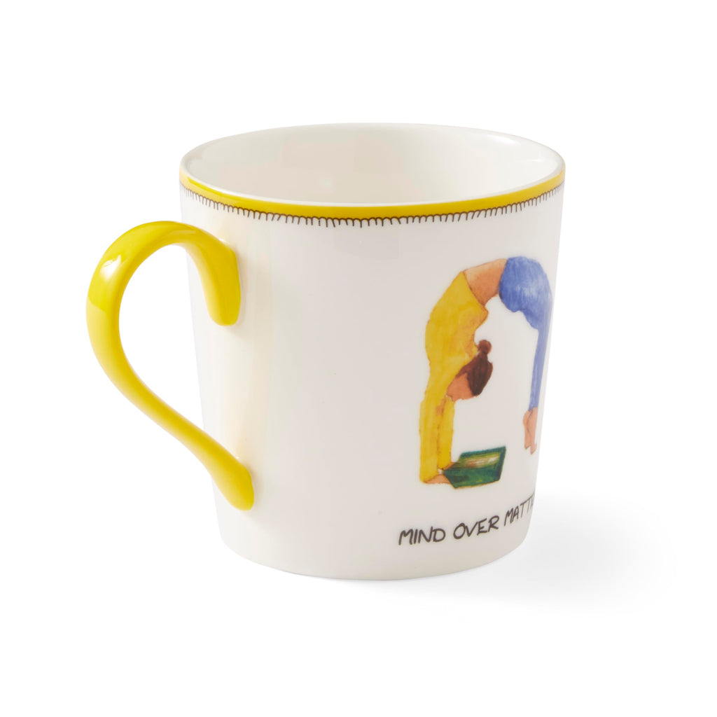 Spode Kit Kemp 12oz Doodle Mug | Mind Over Matter- Unique Doodle Pattern | Fine China | Dishwasher Safe | For Coffee and Tea | Ideal Celebration Gift | Home or Office Use