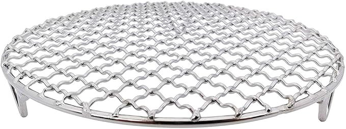 Versatile Round 304 Stainless Steel Cooling Rack Baking,Heat Resistant Rust Proof Sturdy Durable Dia 7.9"