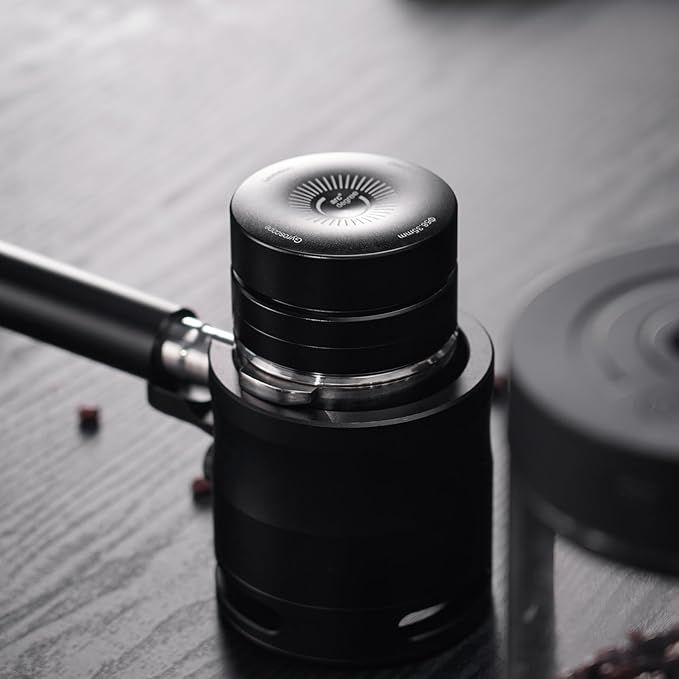 IKAPE 58.35MM Newly Upgrade Espresso Coffee Distributor, Coffee Dual-Bearing & High-Speed Distribution Tools, Adaptive Height Coffee Tamper Leveler for Over 58mm Portafilters