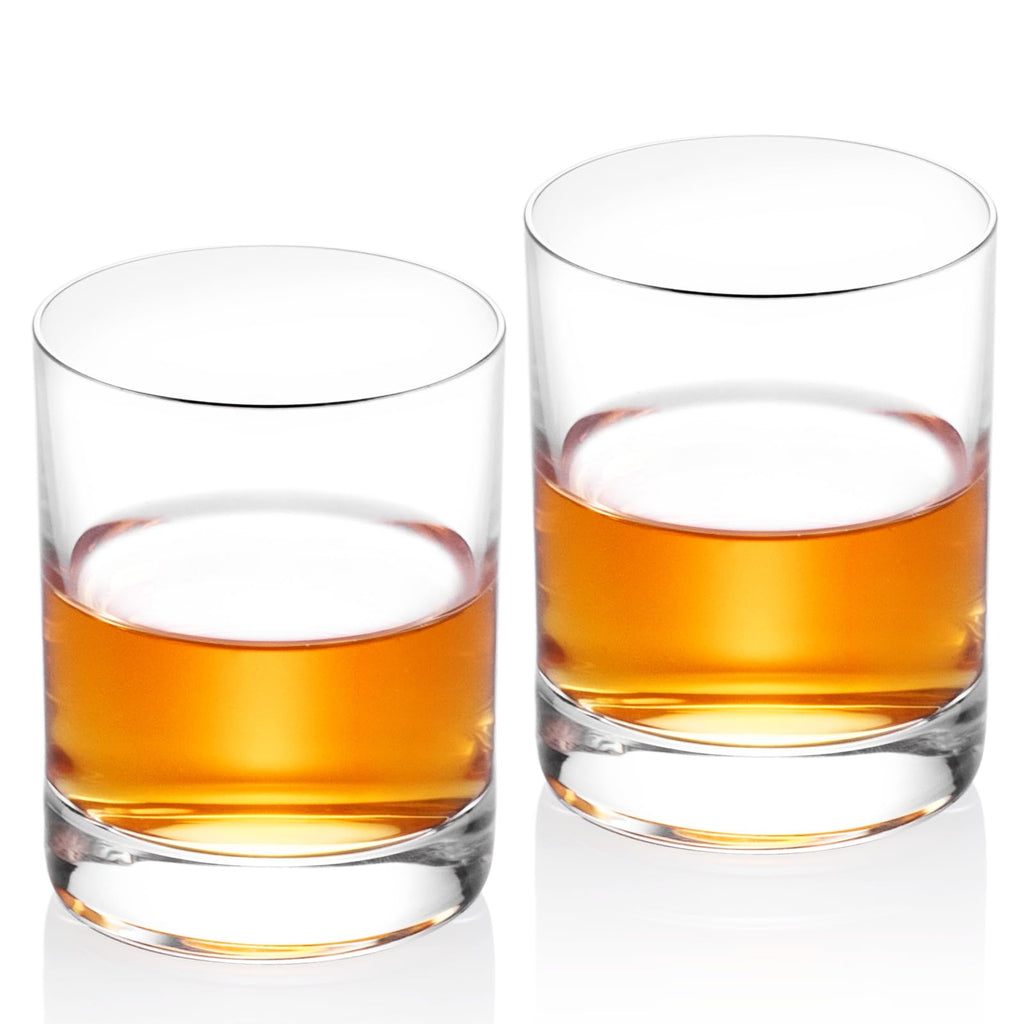 KAMMAK Shot Glasses Set of 2, Clear Espresso Shot Glass with Heavy Base