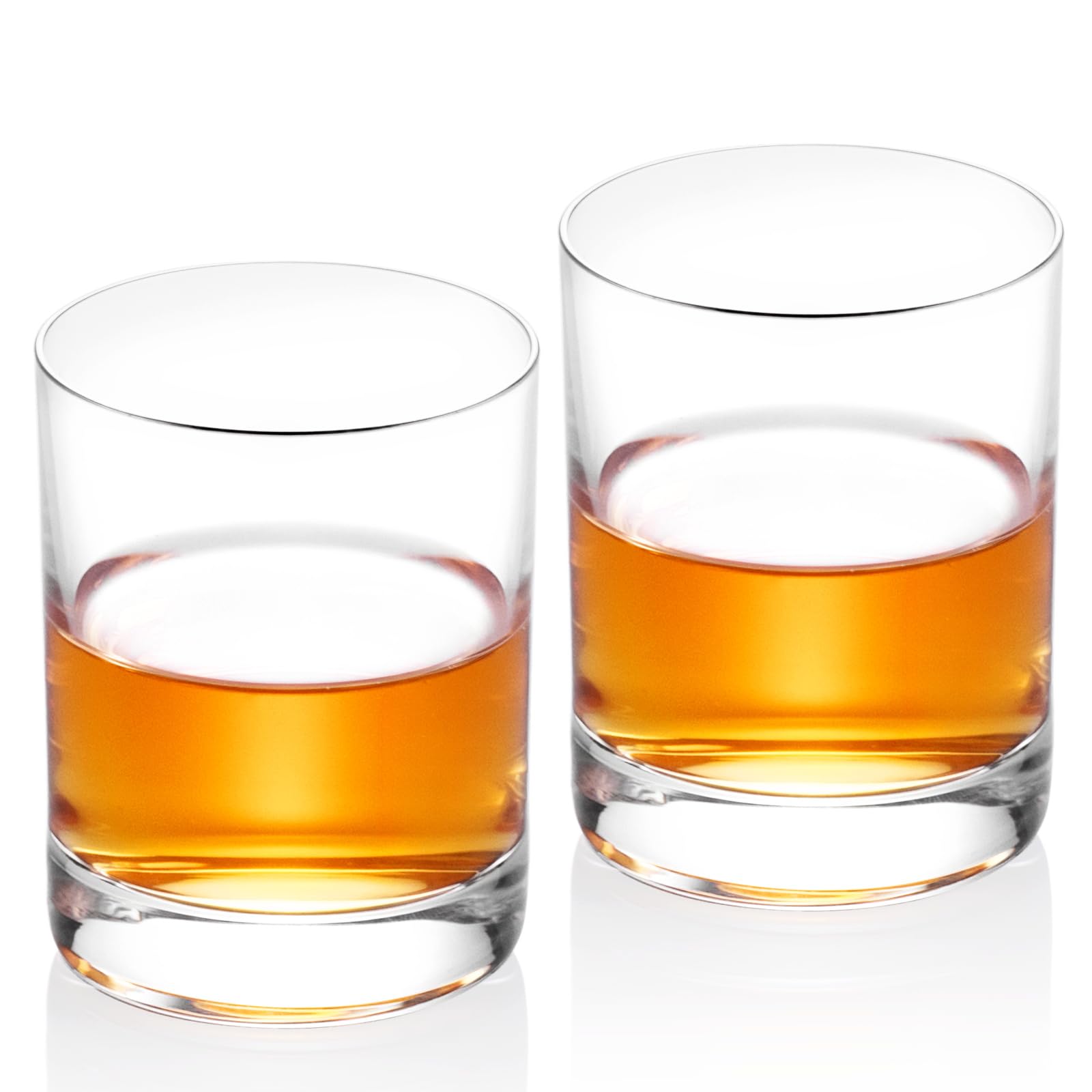 KAMMAK Shot Glasses Set of 2, Clear Espresso Shot Glass with Heavy Base