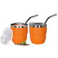CHLJAR Espresso Cups, 4oz Insulated Espresso Cup Set of 2, Espresso Shot Cups, Stainless Steel Espresso Glasses, Stackable Mini Tumbler, Small Cup for Coffee