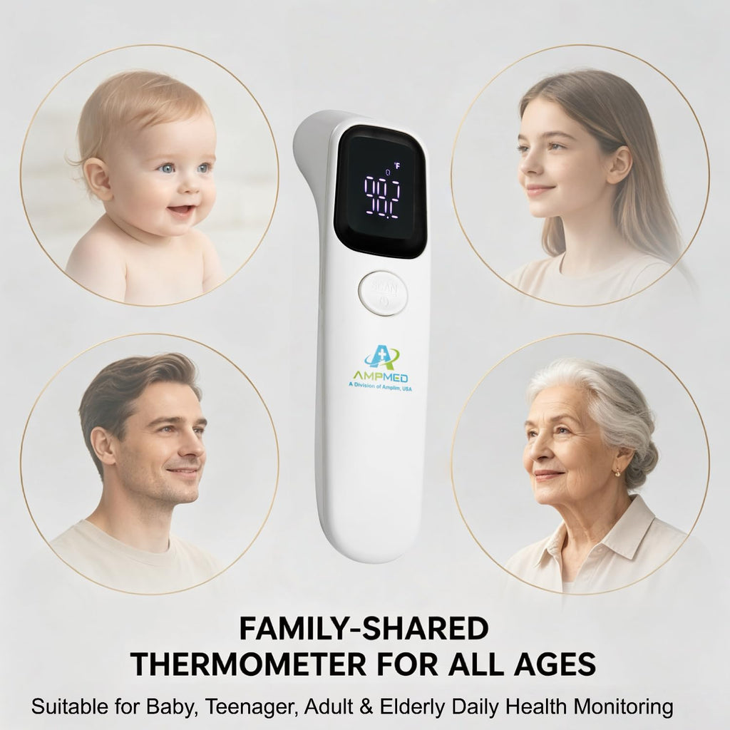 Amplim No-Touch Medical Grade Infrared Forehead Thermometer