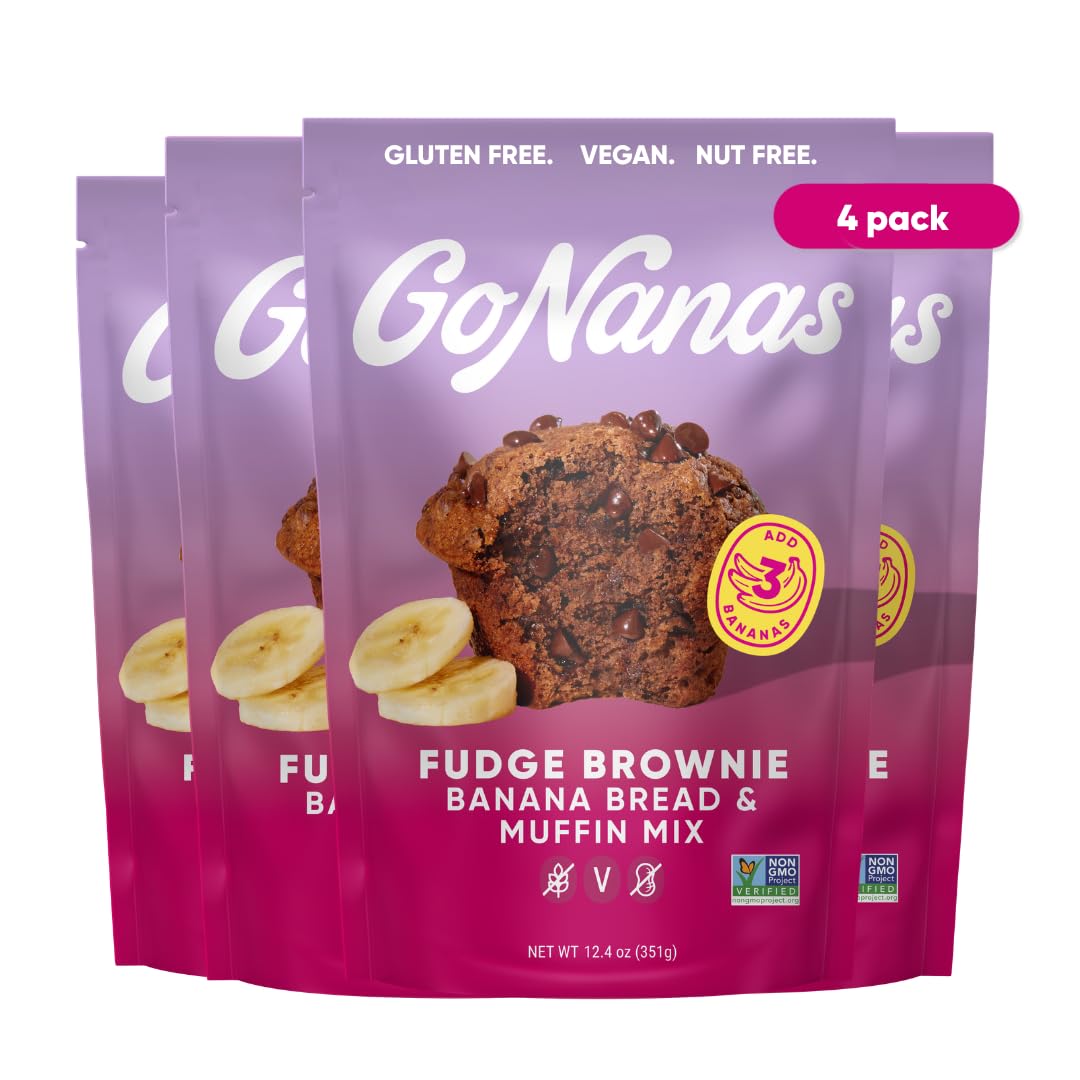 GoNanas Salted Caramel Banana Bread & Muffin Mix, Gluten Free Vegan, 1 Pack