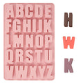 1 Pcs 26 Cavities Silicone Alphabet chocolate letter molds, Letter Molds for Chocolate, Candy, Cake, Biscuit, Large Depth, Easy Release and Clean