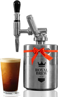 Royal Brew Nitro Cold Brew Coffee Maker, 64 oz Home Keg Black