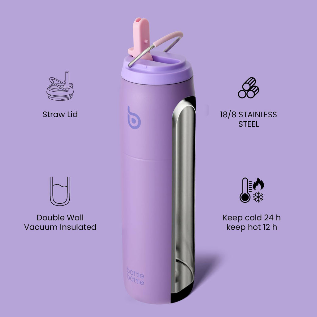 BOTTLE BOTTLE Stainless Steel Water Bottle 32 oz Violet