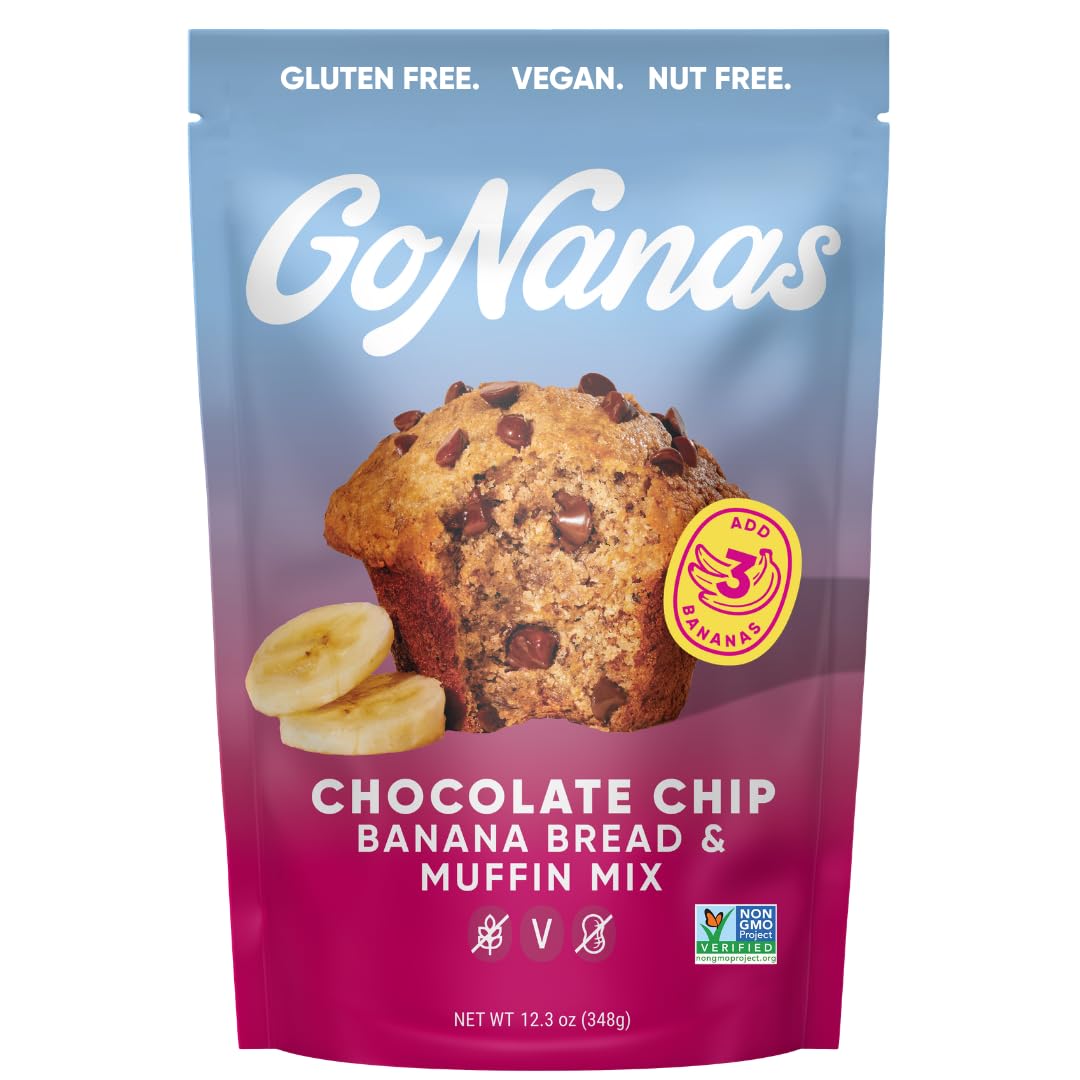 GoNanas Salted Caramel Banana Bread & Muffin Mix, Gluten Free Vegan, 1 Pack