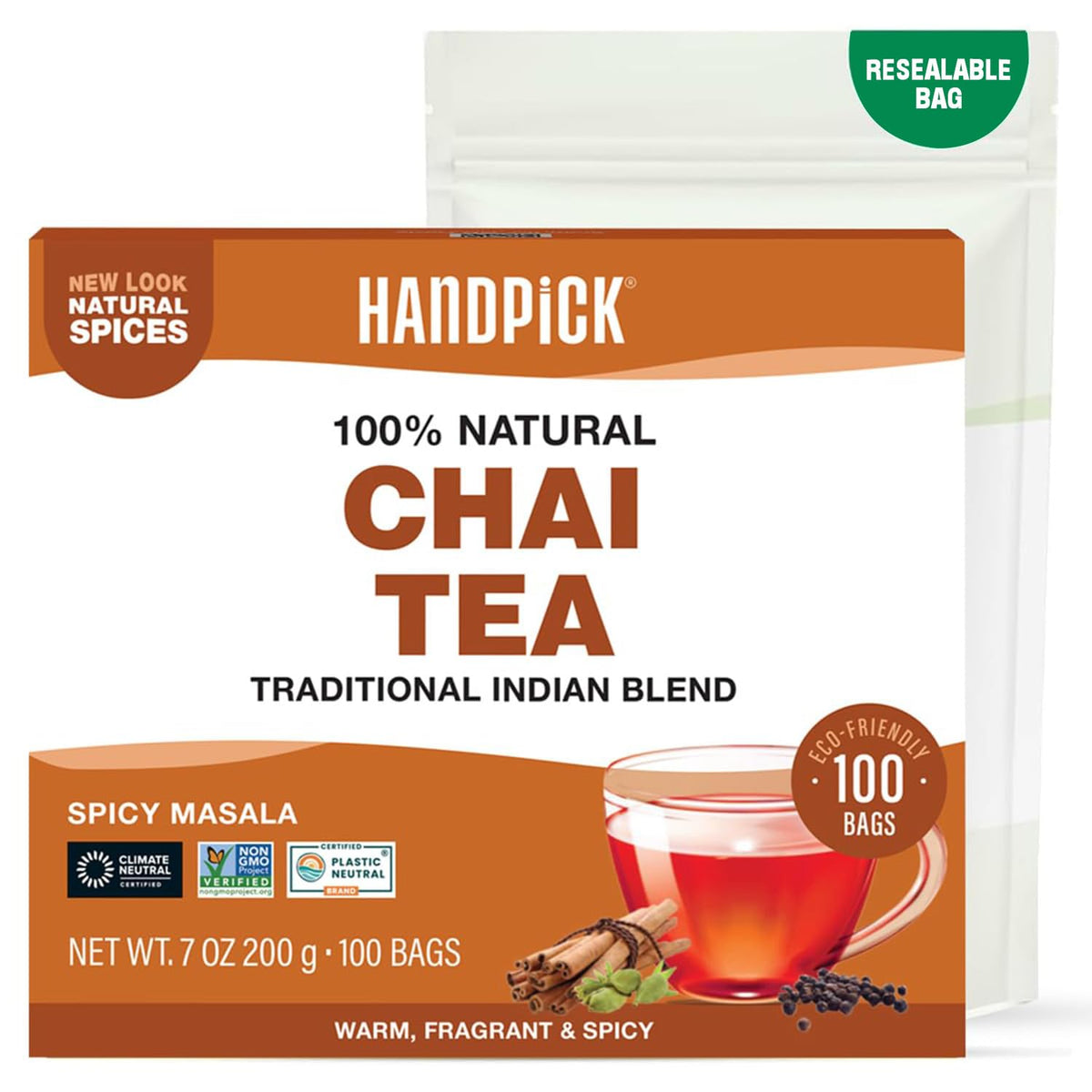 HANDPICK Fennel Tea (100 Teabags) Authentic Indian Origin Natural Grown
