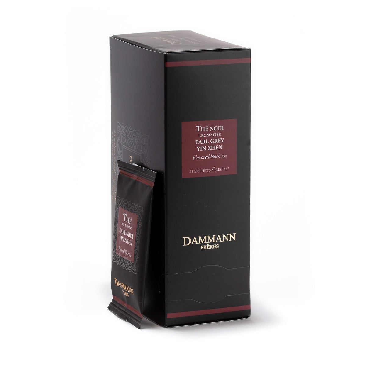 Dammann Freres Satchets, Chai Tea Bags, Premium Gourmet French Black Tea, Blend Ginger, Cinnamon, Cardamom Flavors, Individually Wrapped, 24 Count (Single Pack)