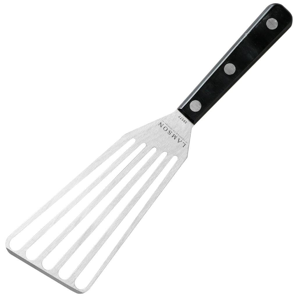 Lamson Fish Spatula, Slotted Metal Turner, 3 x 6 In, Right Hand